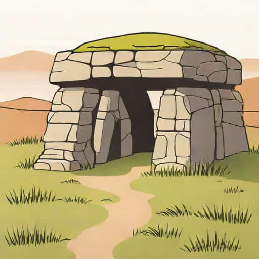 Neolithic Chambered Cairn In Orkney