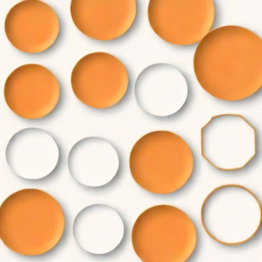 Orange Melamine Plates