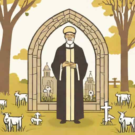 Priest In The Churchyard Bones
