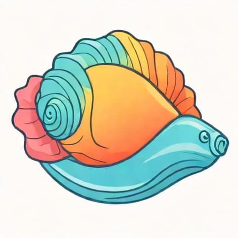 Rainbow Conch Cerulean Expanse