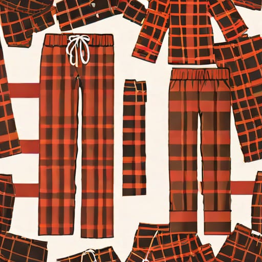 Red And Black Plaid Pajama Pants