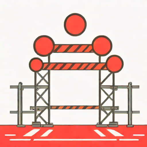 Red Lights And Crossing Gates Indicate