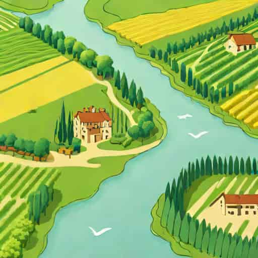 River Alongside German Vineyards Nyt