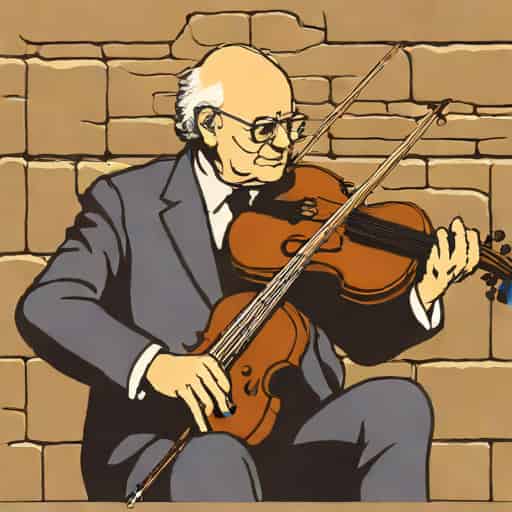Rostropovich Playing At Berlin Wall