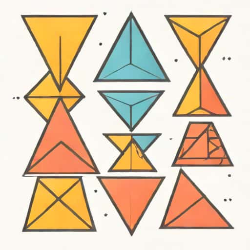 Six Identical Triangles Can Be Formed
