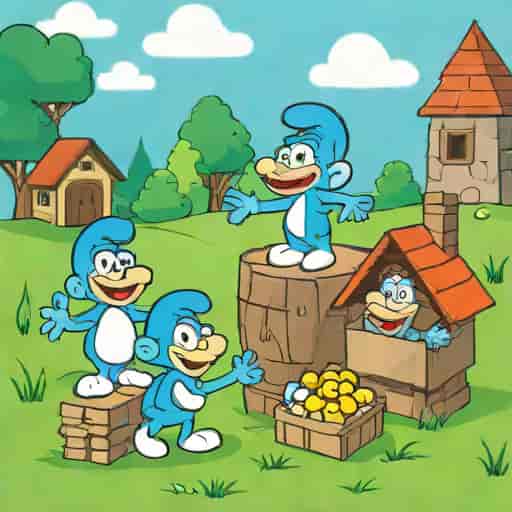 Smurfs Village Collect Package From Jokey