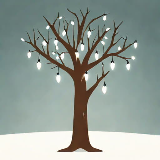 Using Icicle Lights On A Tree