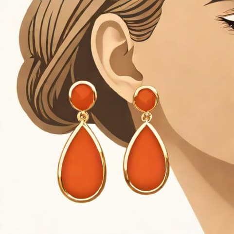 Van Cleef Carnelian Earrings