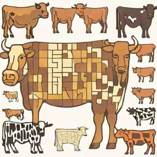 Variety Of Hornless Beef Cattle Crossword