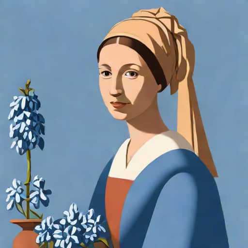 Vermeer Girl In Hyacinth Blue