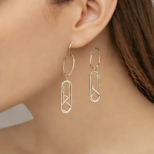 Vertical Helix Dangle Earrings