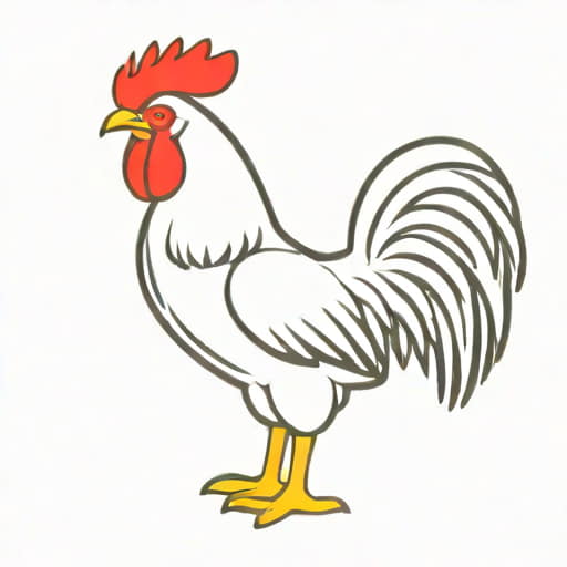 White Leghorn Rooster
