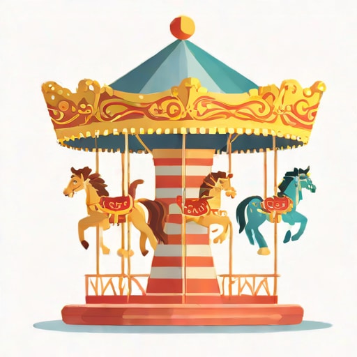 Xmas Carousel Merry Go Round