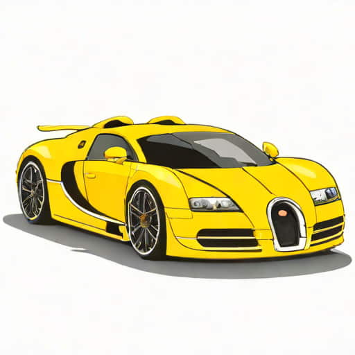 Yellow Bugatti Veyron