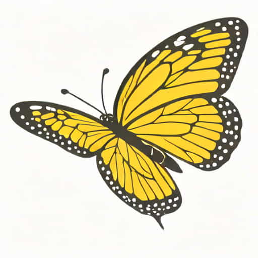 Yellow Butterfly That Looks Like A Monarch