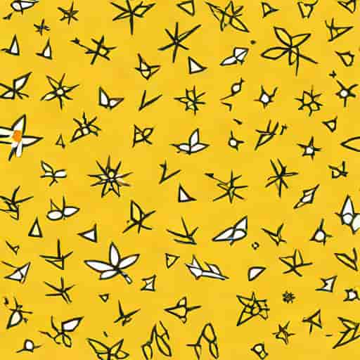 Yellow Ditsy Wallpaper
