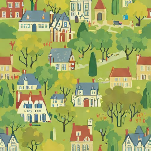 York Impressionist Wallpaper