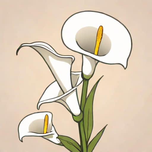 Zantedeschia Aethiopica Arum Lily