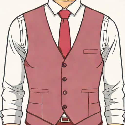 Zara Burgundy Waistcoat