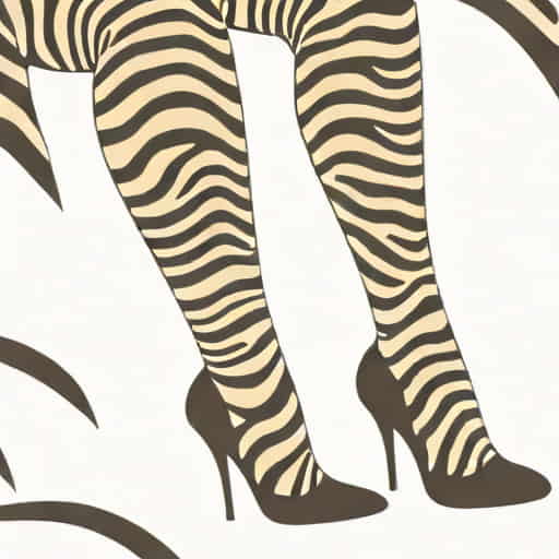 Zebra Print Pantyhose