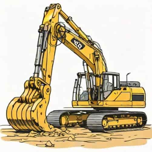 Zero Tail Swing Excavator