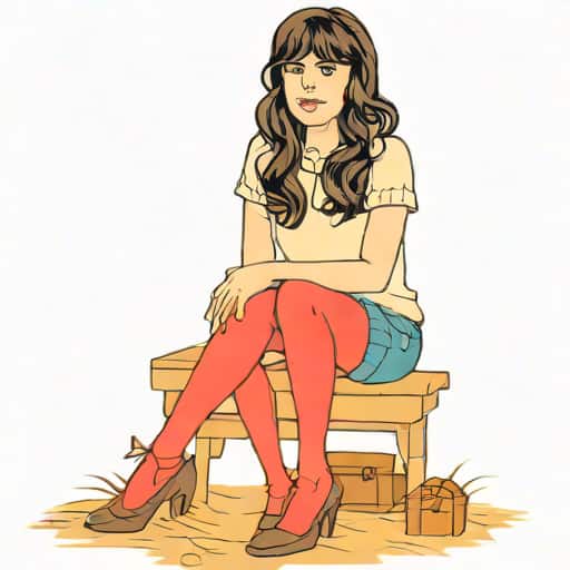 Zooey Deschanel Tights