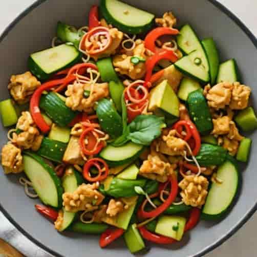 Zucchini Chicken Stir Fry