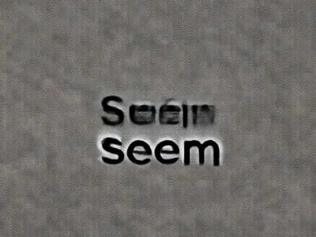 A Sentence With Seem