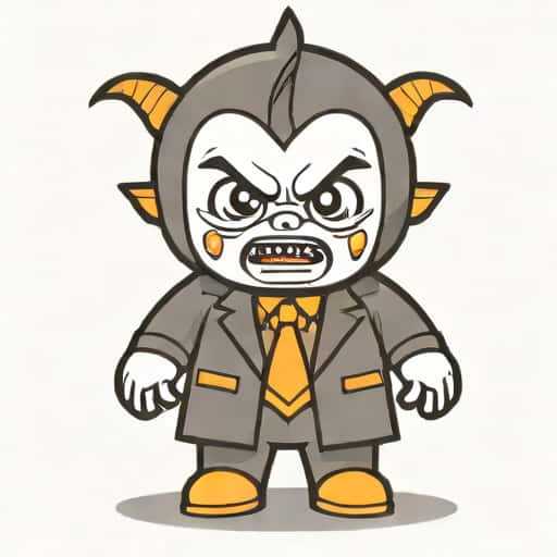 A Squeamish Little Crybaby Dressed As Villain