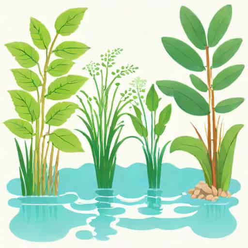 Body Of Water Plants Covered With Mucilage