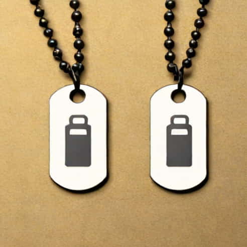 Camp Searchlight Dog Tags