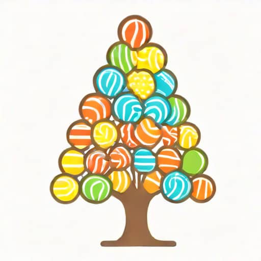 Candy Striped Tree Confection