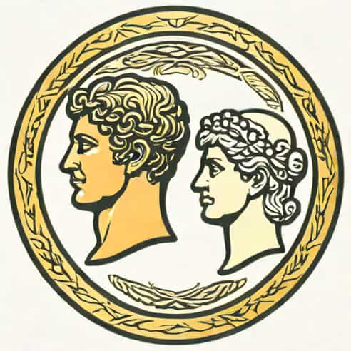 Coin Of Nero And Agrippina