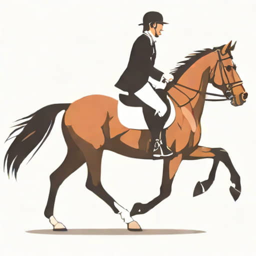 Dressage Horse Cantering