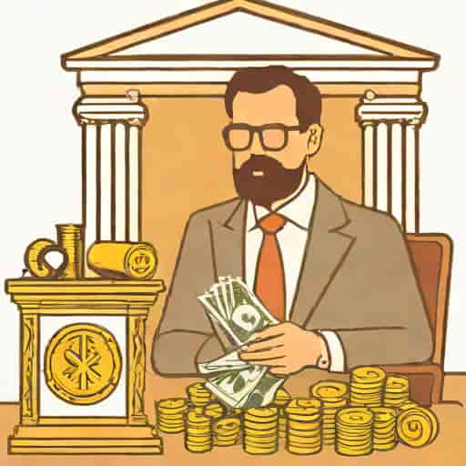Eccentric Tedious Man In Bank