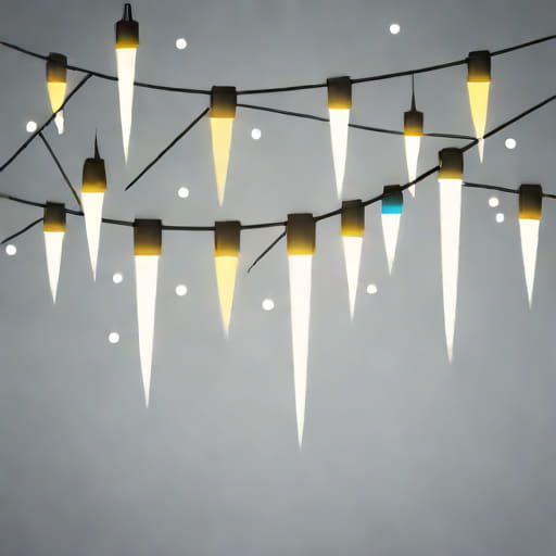 Falling Icicle Lights