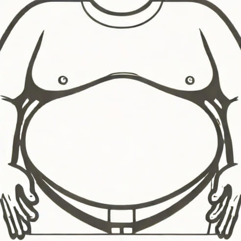 Fat Around Midsection Male