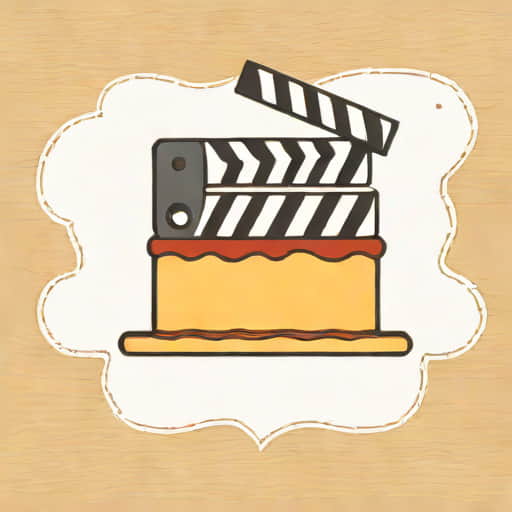 Friends Clapperboard Cake Topper