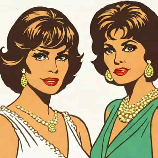 Gina Lollobrigida And Zeenat Aman