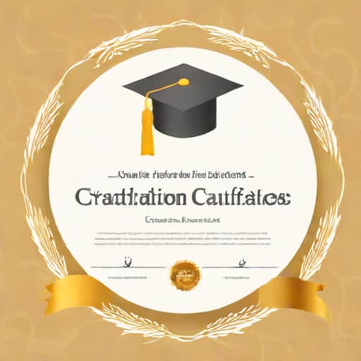 Graduation Certificate Template Editable