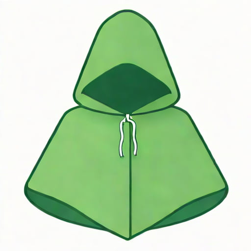 Green Cloak With Hood