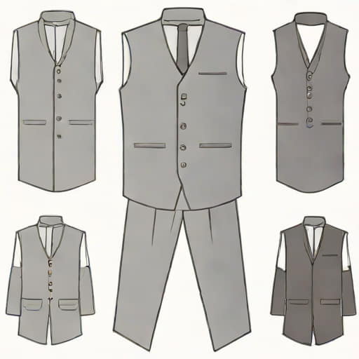 Grey Shalwar Kameez With Waistcoat