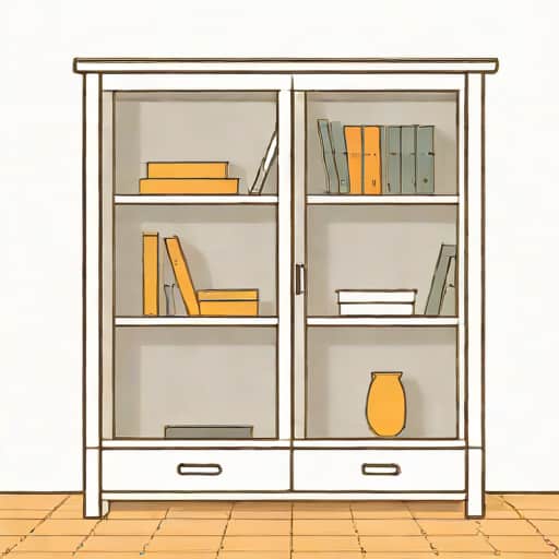 Ikea Bookcase With Glass Doors