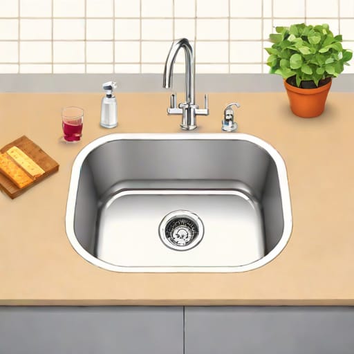 Kitchen Sink And Worktop Combined