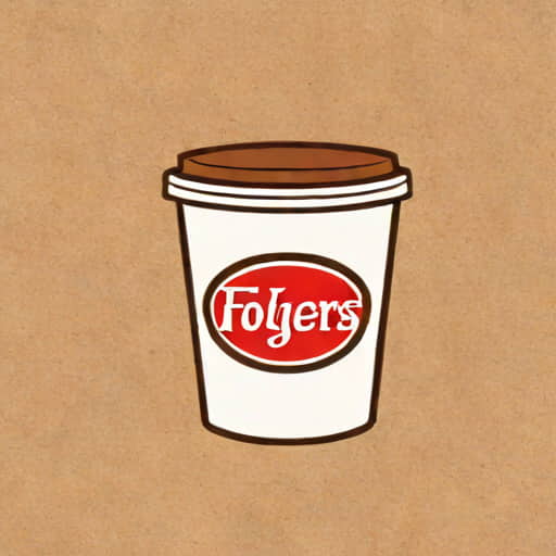 Large Folgers Instant Coffee