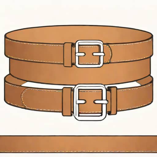 Leather Belt Without Buckle