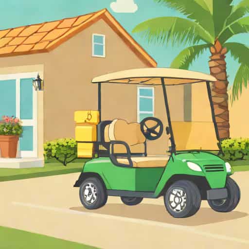 Loofahs On Golf Carts In The Villages