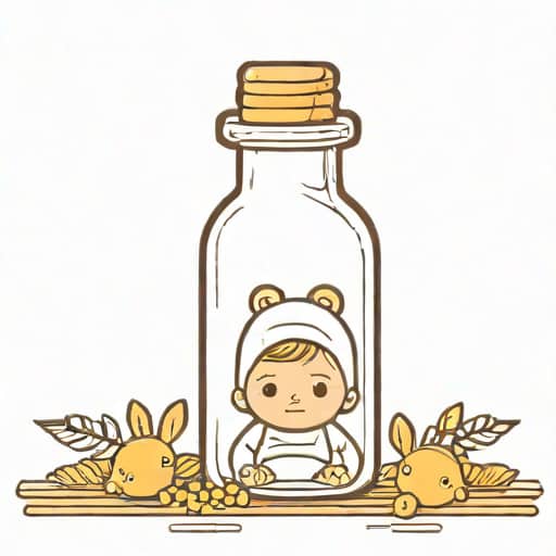 Lynne Doll Nursery Glass Bottle