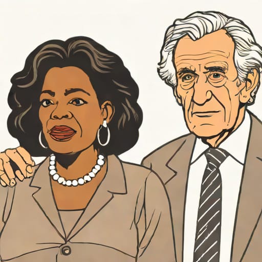 Oprah And Elie Wiesel At Auschwitz