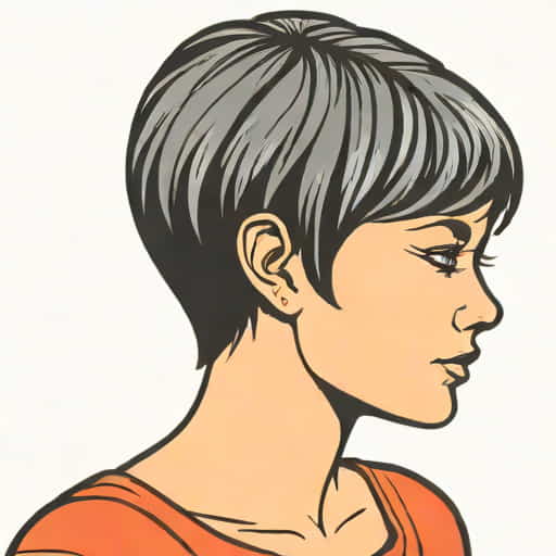 Pixie Cut With Long Sideburns